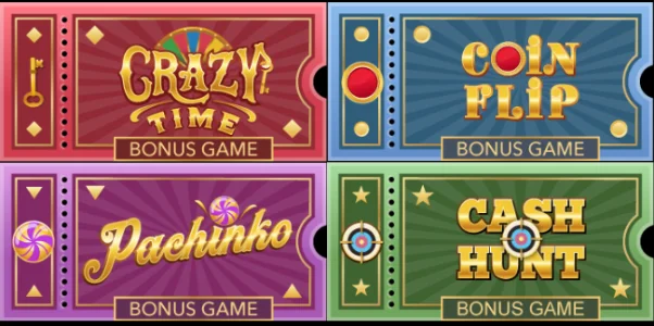 Crazy Time bonus games overview
