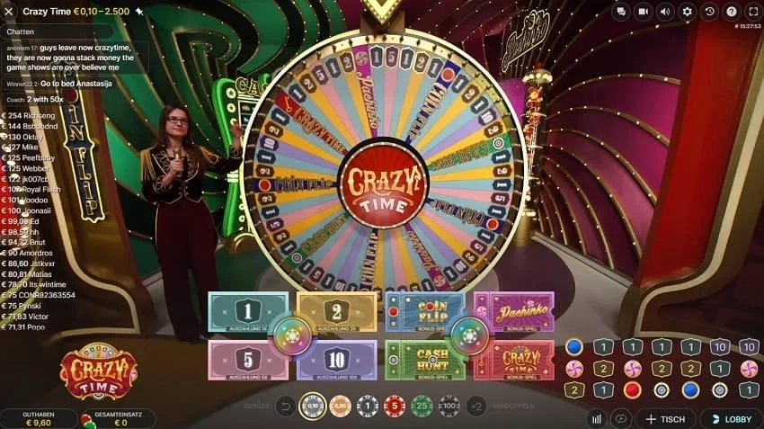 Crazy Time live casino overview