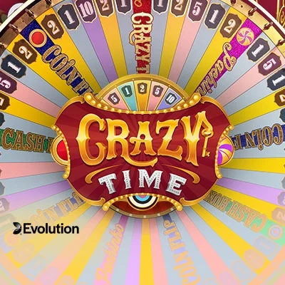 Crazy Time live game main screen