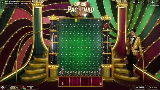 Crazy Time Pachinko bonus round