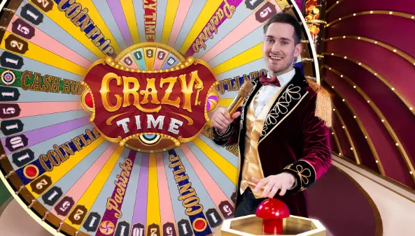 Crazy Time во время раунда в студии